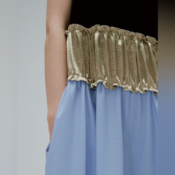 Unique Color block dress KOKIA Small Medium - Picture 4 of 4